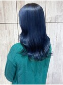 韓国風暗髪 ブルーグレージュ/ブリーチ/小顔/10代20代30代