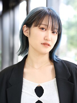 ジアン バイ ミルボン 西宮ガーデンズプラス(GIEN by milbon) 切りっぱなしボブ/外国人風カラー/デザインカラー/ぱつっとボブ