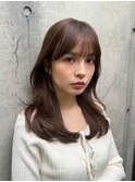 髪質改善＊毛先カールチェリーブラウン＊美髪【Zina西荻窪】