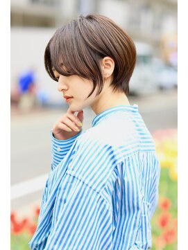 プランツヘアー ショートボブ メルティカラー 似合わせカット アッシュカラー