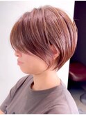 【小顔似合わせ】30代40代前髪あり丸みくびれショート6