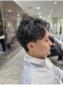 メンズ　メンズパーマ　フェザーパーマ　波巻パーマ　特殊パーマ