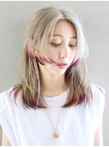 美髪ミディアム顔周りレイヤー_99555