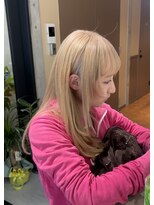 シアン 大須店(CYAN.)&nbsp;パーマヘアからブロンドに変身♪