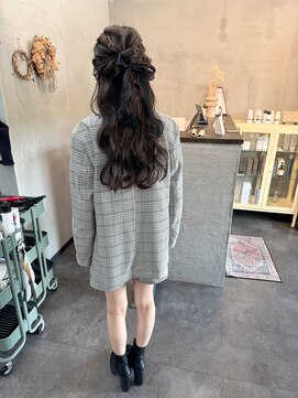 シュシュ (chouchou) ハーフアップ