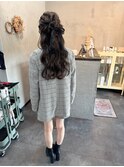 ハーフアップ