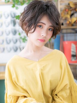 カバーヘアアンドスパ ブリス 浦和(COVER HAIR&SPA bliss) くせ毛風カール前下がり大人ボブパーマh4浦和20代30代40代