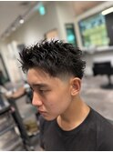 MEN’S HAIR/テーパーフェード/スパイキーショート　ST