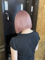 アフターニュース 新潟(afternews)&nbsp;ボブ/ピンクベージュカラー/ブリーチ/ダブルカラー/新潟