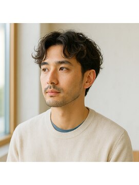 スープレックス ヘアーデザイン(SOUPREX HAIR DESIGN) センターパートニュアンスパーマ　20代 30代 40代 50代 60代