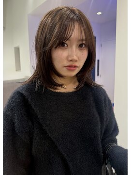 カシェル トウキョウ(Cashel Tokyo) 【sota】赤味消しカラー×ミディアム顔まわりレイヤー