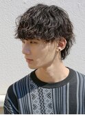 【波巻きツイストスパイラルウルフ】メンズウルフ