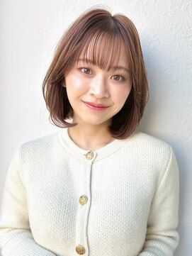 カバーヘアアンドスパ ブリス 浦和(COVER HAIR&SPA bliss) 内巻きレイヤーボブ×大人ガーリー/ミルクティーベージュp浦和