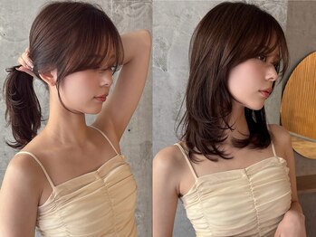 アロ 大阪梅田(alo)の写真/【カット＋カラー＋AujuaTR￥11,000】骨格/髪質を見極め小顔魅せ!!"らしさ"が光るスタイルに☆[大阪梅田駅]