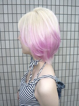 アルレン(Allen) ホワイトブロンド/デザインカラー「宇都宮/ブリーチ」