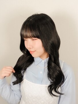 ファニカ(fanica) ブラックカラー×韓国巻き