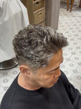 グルーマーズトウキョウ(GROOMER/S TOKYO) men's/波巻きツイストスパイラル/リバースセンターパート