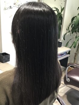 美容室 ハピネス(HappineSS)の写真/【うる艶縮毛矯正+カット ¥14,355☆】髪を素直な状態に…シルクのように柔らか&自然なヘアで違いを感じて◆