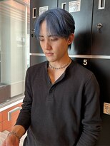 インク サカエ(inq sakae)&nbsp;ケアブリーチ2回/ブルー/メンズカラー/ショート
