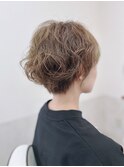 マッシュショートパーマ
