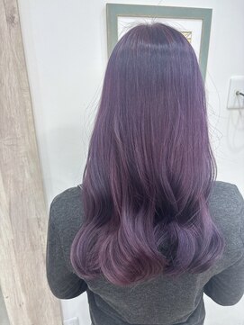 オーシー 志比口店(O'sea) パープルアッシュ×ロング