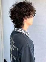 ノッポサン(Noppo3) ウルフパーマ メンズパーマ ミディアム カジュアル 20代