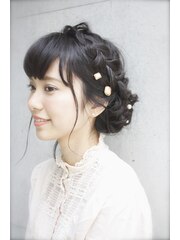 ＊結婚式・パーティ＊編み込みヘアアレンジ【LDK hair salon】