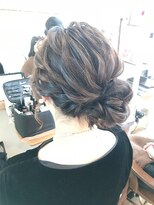 ロカット サロン(Roquat Salon)&nbsp;ブライダルサイドアップアレンジ【ヘアアレンジ　立川/立川南】