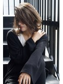 外ハネクラッシュボブチョコレート