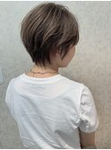 くびれショート 丸みショート ミントグレージュ