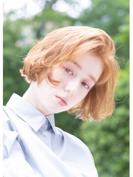 ヘアメイク オー(HAIR MAKE.O) ハイトーン×ナチュラルショートボブ