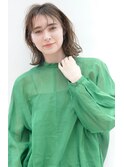 LuTa吉祥寺☆レイヤー外ハネボブ×ナチュラルアッシュベージュ
