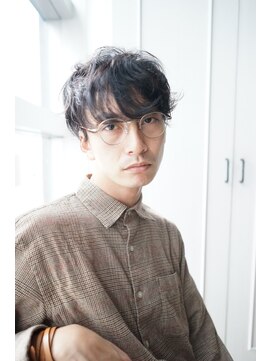 ニット 銀座(knit) メンズパーマ×マッシュ【knit 銀座　荒柄ノエル】