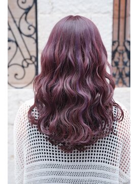 フルール たまプラーザ(Fleur) ハイライト/ロング/パープルガーネット/ツヤ感