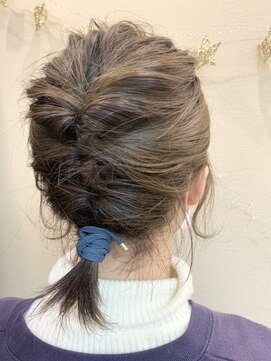 アメイジングヘアー 中沢店(AMAZING HAIR) 【AMAZING HAIR 中沢店/安達】肩上ボブの くるりんぱ アレンジ