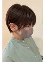 ベルベットヘア 千早店(Velvet hair)&nbsp;シースルーマッシュショート　【福岡 聖容】