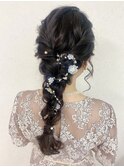 Pinky.編みおろしアレンジヘア 結婚式や二次会にも