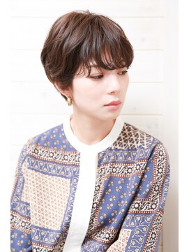 オーシャン(Ocean) ［OCEAN Hair&Life 水田成美］くせ毛☆ショート☆ブラウンカラー