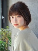 前髪あり大人ショートボブ20代30代40代【AIN.表参道】川原大地