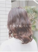 コテ巻き風パーマでおしゃれにかわいく!低温デジタルパーマ