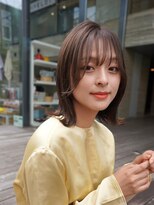 ニコ トウキョウ(nico TOKYO)&nbsp;ミディアムレイヤーカットボブウルフ10代20代インナーカラー