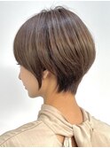 30代40代大人女性/前髪なしショートボブ/ショートヘア/髪質改善