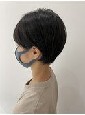 耳掛けショートボブ