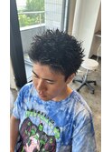 スパイキーショートツイストスパイラルパーマベリーショート