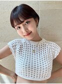 ショート/丸みショート/小顔カット/小顔ショート/顔周りカット