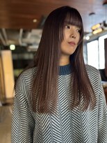 メイカ(MEIKA)&nbsp;【 顔周りレイヤー × ロング × ピンクラベージュ】浅野美紀