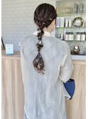 夏×ポニーテールヘアセット