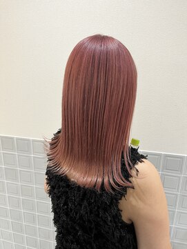 ボアップ 新居浜店(boappu) #ピンクカラー #ケアブリーチ #ハイトーンカラー