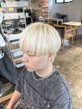 ザ オーダー(THE ORDER) men's抜きっぱなしブリーチマッシュウルフ