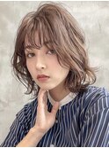 【GEEKS渋谷】ショコラグレージュ/伸ばしかけ/ボブウルフ/抜け感